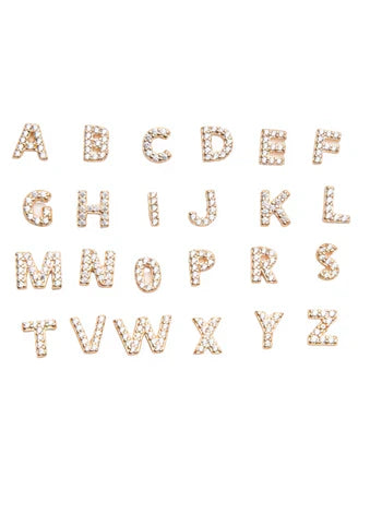 Mikhaela | Letter Earrings Gold