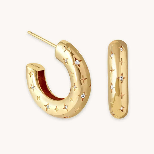 Florenzia | Star Earrings Gold