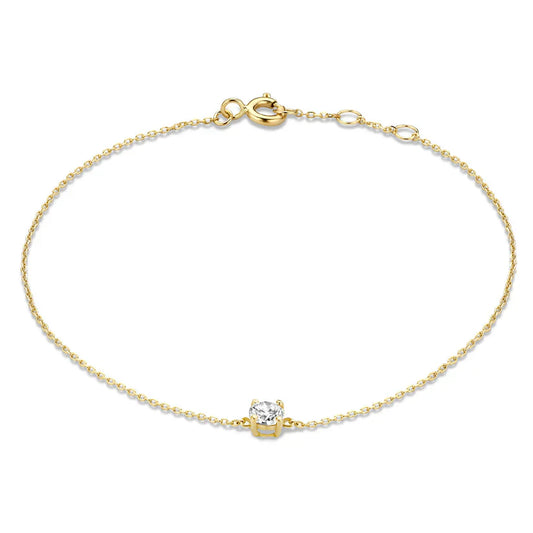 Dalynette | Bracelet with Moissanite Stones Gold